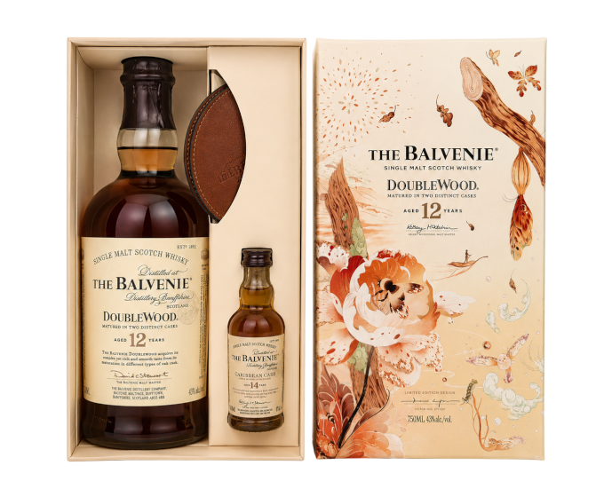 The Balvenie 12 Years Doublewood 750ml With 14 Years 50ml Gift Set
