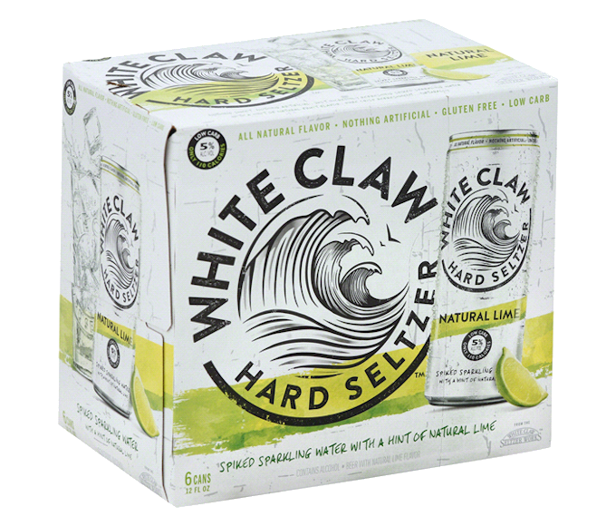 White Claw Hard Seltzer Lime 12oz 6-Pack Can