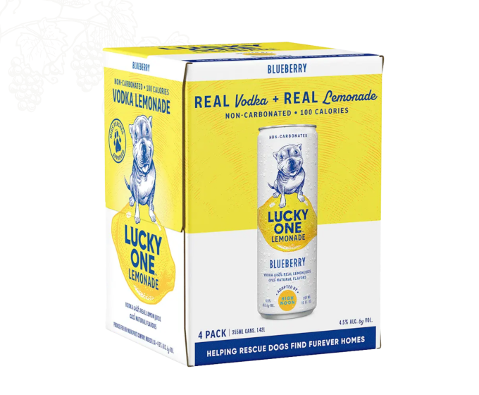 Lucky One Lemonade Blueberry 12oz 4-Pack Can (DNO P3)