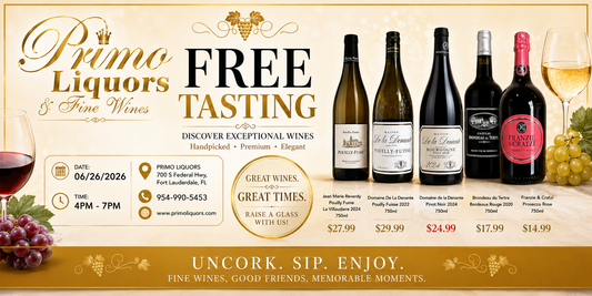 🍷 FREE Wine Tasting at Primo Liquors | June 26, 2026 | Fort Lauderdale