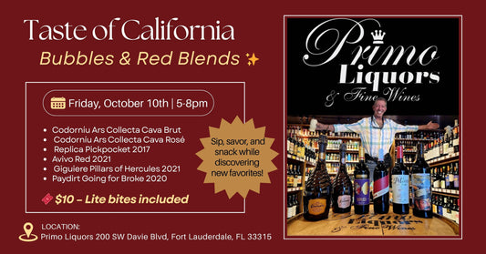 Taste of California – Bubbles & Red Blends ✨