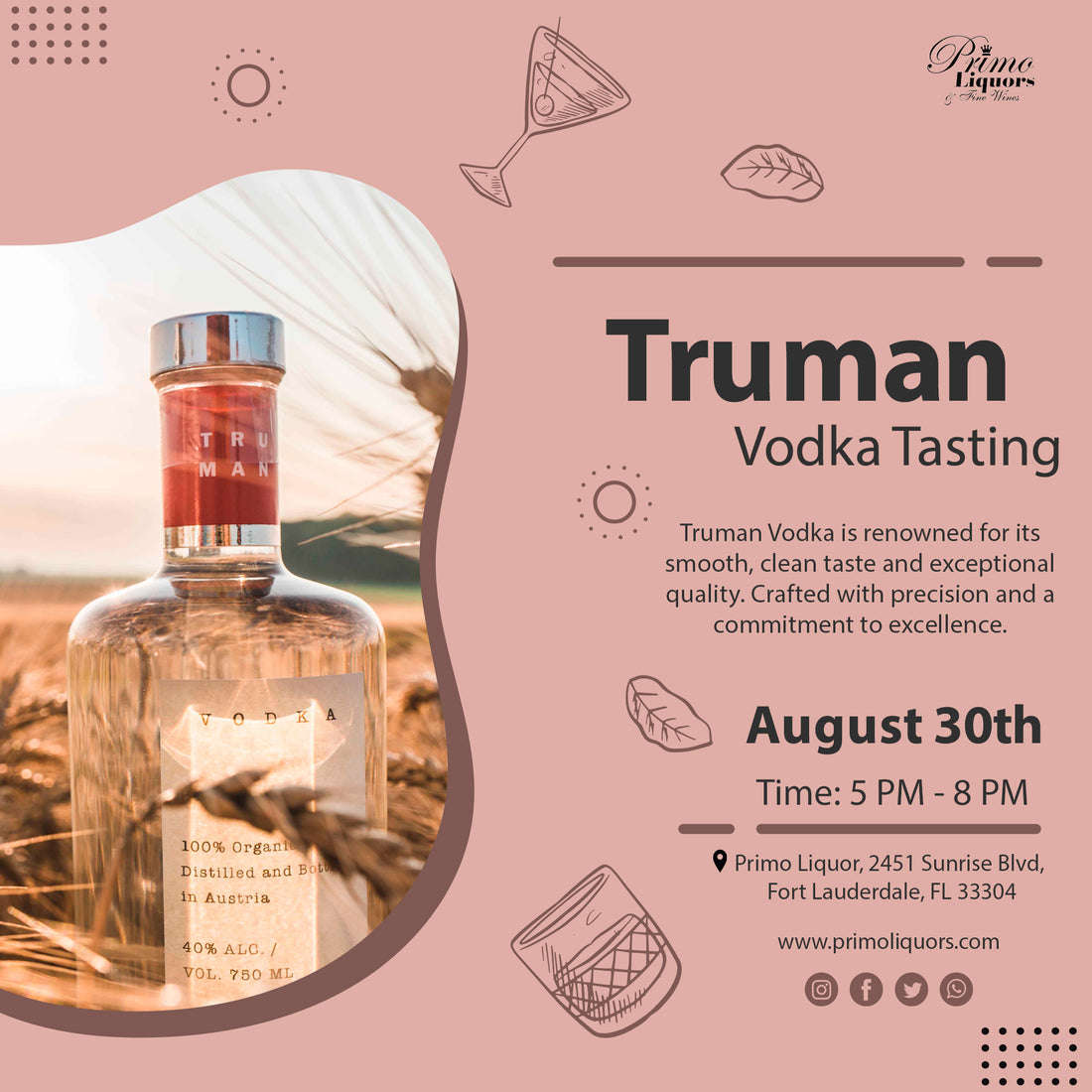 Truman Vodka Tasting