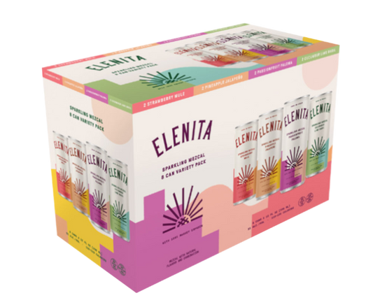 Elenita Sparkling Mezcal Variety 12oz Pack 8-Pack - Cocktail at Primo Liquors Fort Lauderdale