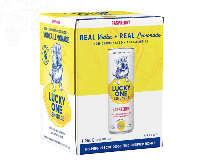 Lucky One Lemonade Raspberry 12oz 4-Pack Can