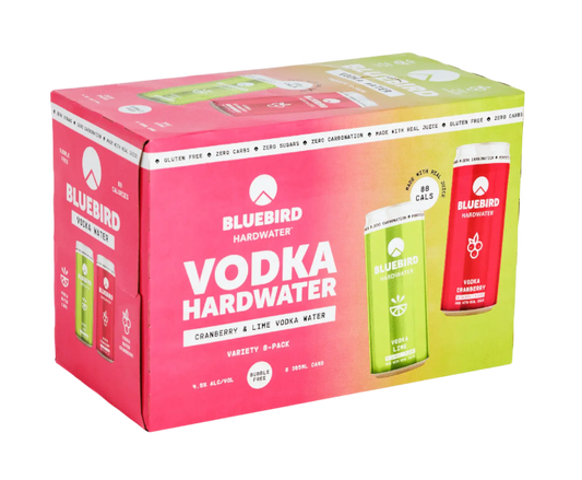 Bluebird Hardwater Vodka Variety 355ml 8-Pack Can
