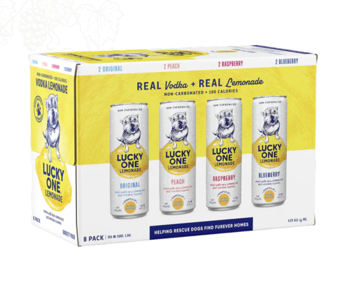 Lucky One Lemonade Variety 12oz 8-Pack Can