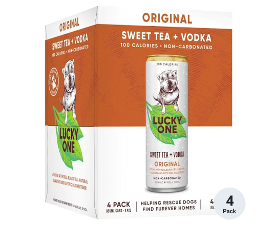 Lucky One Original Sweet Tea Vodka 12oz 4-Pack Can