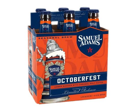 Samuel Adams Octoberfest Lager 12oz 6-Pack Bottle (Scan Correct Item)