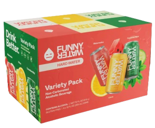 Funny Water Classic Variety 12oz 6-Pack Can - Beverages at Primo Liquors Fort Lauderdale