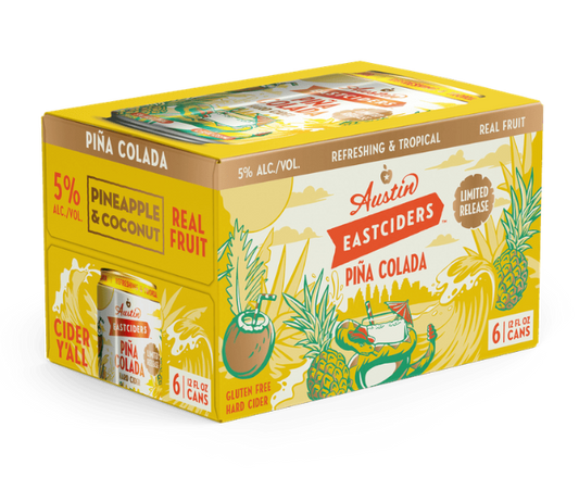 Austin Eastciders Pina Colada 12oz 6-Pack Can