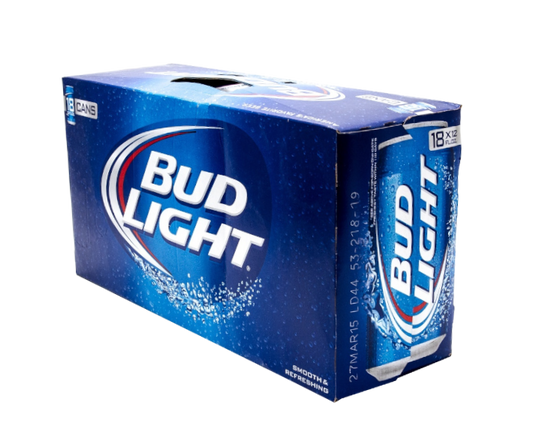 Bud Light 12oz 18-Pack Can - American Lager at Primo Liquors Fort Lauderdale