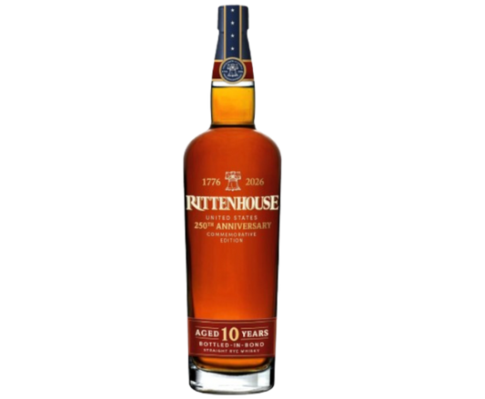 Rittenhouse 250th Anniversary 10 Years Bottle In Bond Rye 750ml