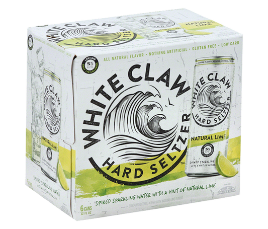 White Claw Hard Seltzer Lime 12oz 6-Pack Can