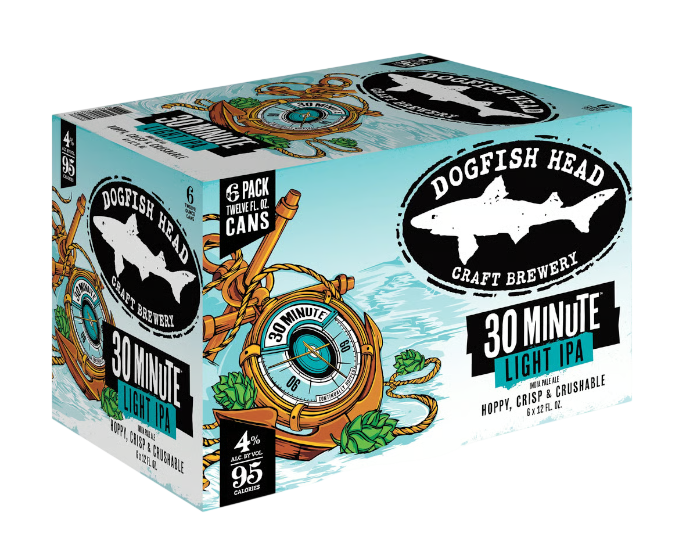 Dogfish Head 30 Minute Light IPA 12oz 6-Pack Can