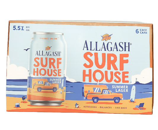 Allagash Surf House 12oz 6-Pack Can - American Lager at Primo Liquors Fort Lauderdale