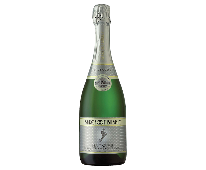 Barefoot Bubbly Brut Cuvee Champagne 750ml (DNO P2)