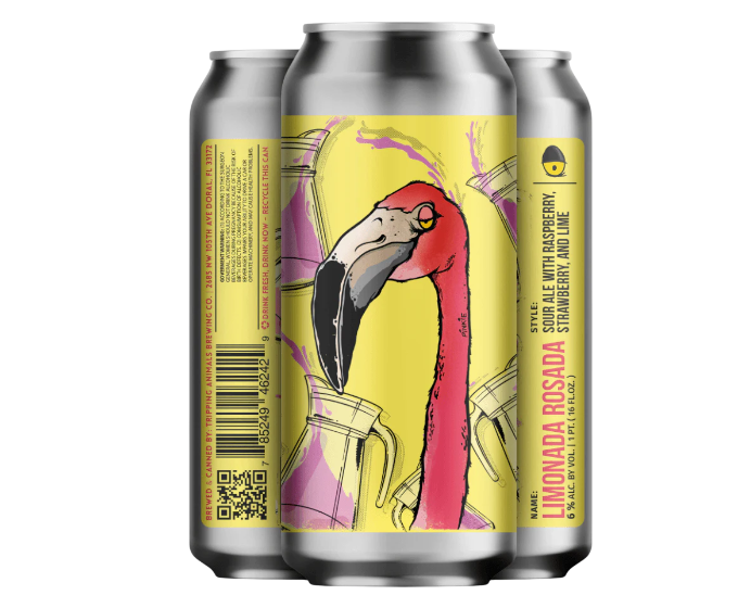 Tripping Animals Limonada Rosada 16oz 4-Pack can