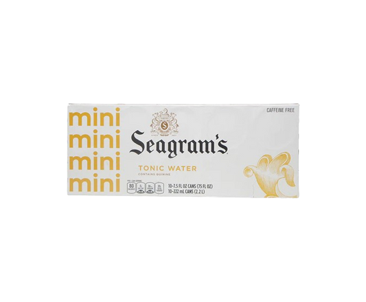 Seagrams Tonic Water 7.5oz 10-Pack Can - Soft Drinks at Primo Liquors Fort Lauderdale