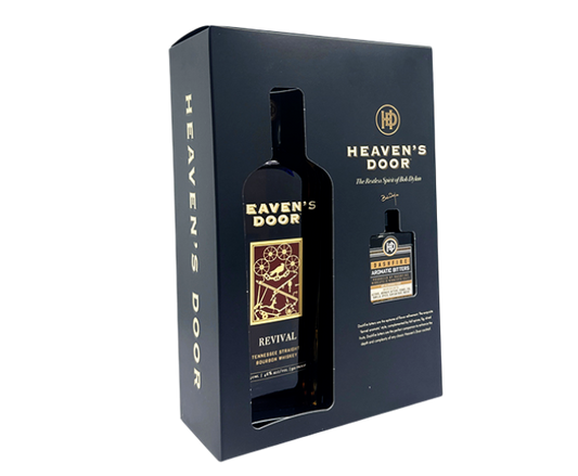 Heavens Door Revival Straight Bourbon Gift Set 750ml (With Dashfire Bitters)