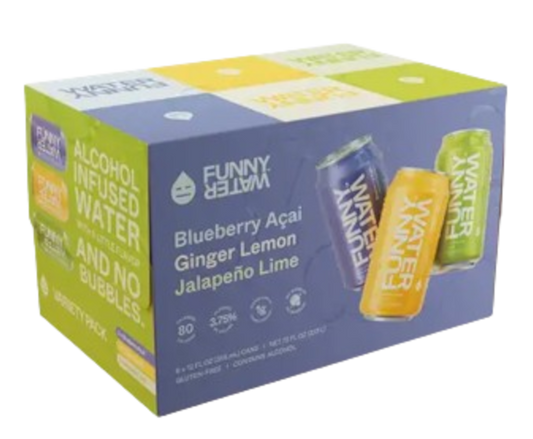 Funny Water Sweet and Spicy Variety 12oz 6-Pack Can - Beverages at Primo Liquors Fort Lauderdale