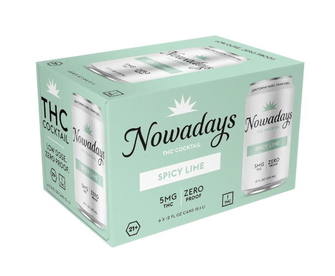 Nowadays THC 5mg Spicy Lime 12oz 6-Pack Can