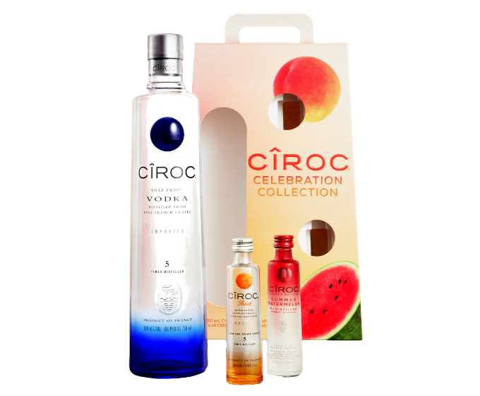 Ciroc Gift Set 750ml (With 2 Diff 50ml)