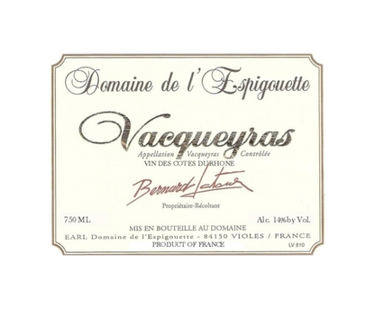 Bernard Latour Domaine de L'Espigouette Vacqueyras 2017 750ml