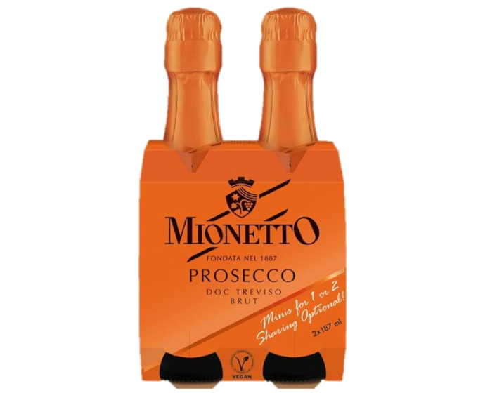 Mionetto Prosecco di Treviso Brut 187ml 2-Pack Bottle