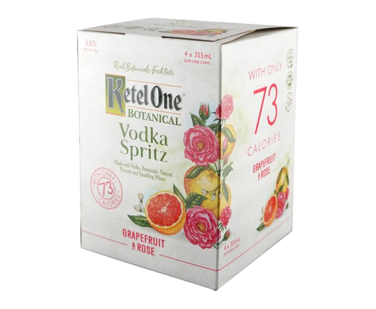 Ketel One Botanical Grapefruit & Rose 355ml 4-Pack Can